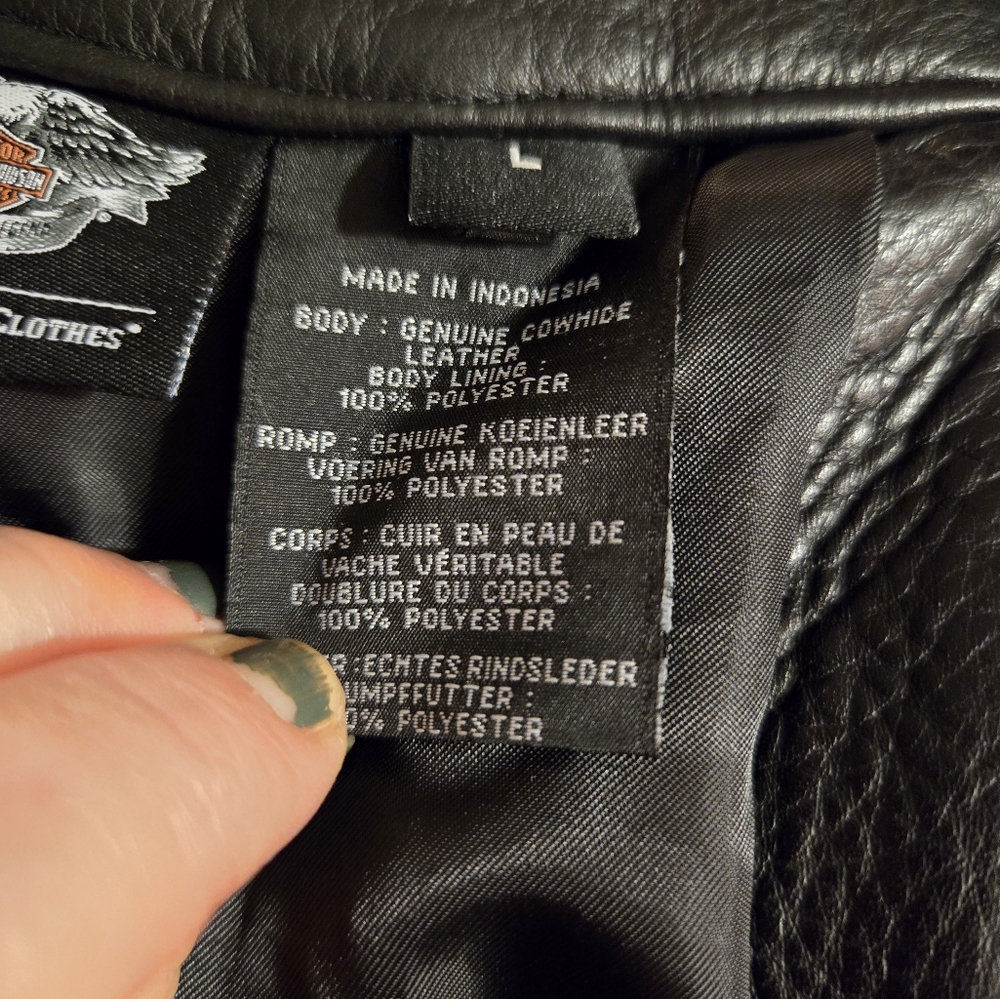 Harley Davidson Riding Gear Leather Chaps - Picture 11 of 16